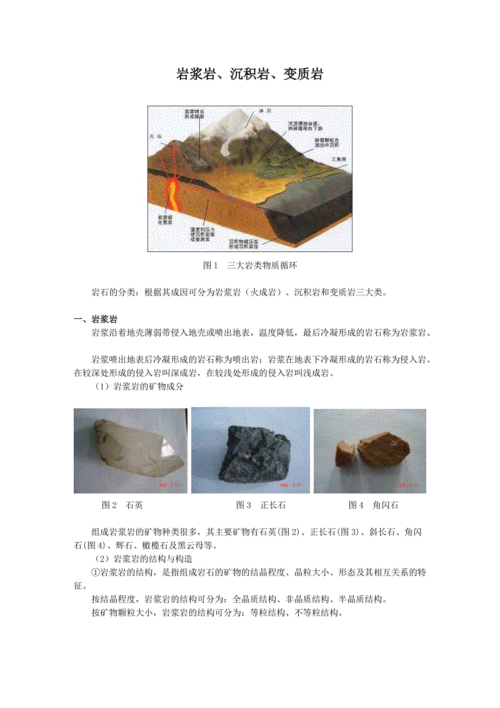岩浆岩,变质岩,沉积岩.doc