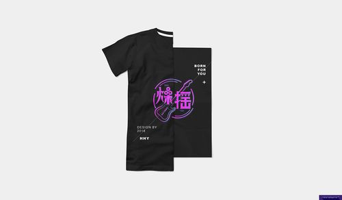 燥摇字体设计服装应用