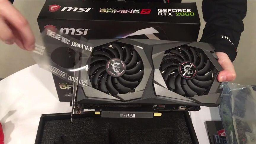 微星rtx 2060 6g 2060s 8g万图师魔龙游戏台式机电竞独立显卡开箱