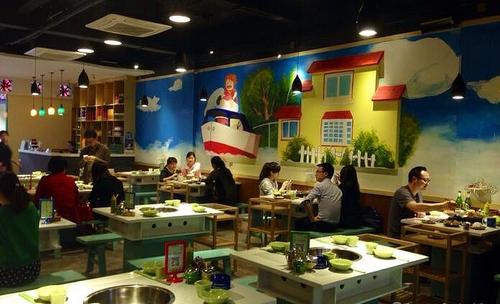 "宫崎骏漫画"主题火锅店设计|成都专业店面装修设计公司