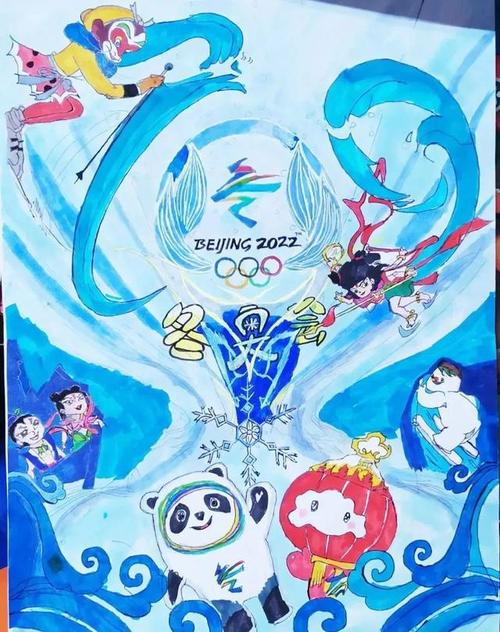 2022北京冬奥会残奥会主题儿童绘画参考