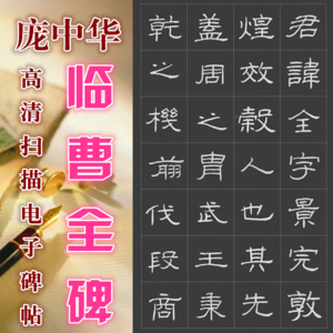 庞中华临汉代隶书曹全碑钢笔硬笔字帖高清扫描电子版碑帖字帖41页