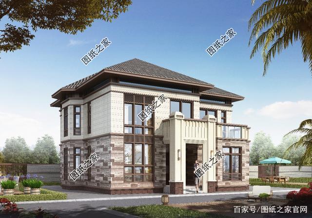 2020农村新款二层别墅图,室内布局很佳,这么美的房子要建它