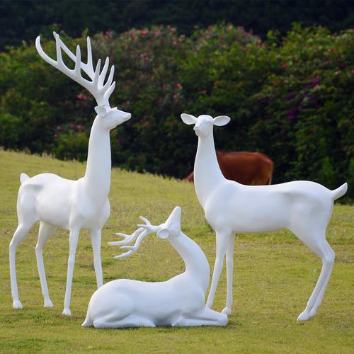 玻璃钢动物鹿雕塑