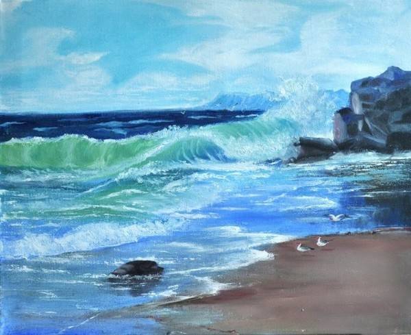 呆望了好一会儿,用心识记那由远及近那变幻莫测的色彩,之前画过的一副