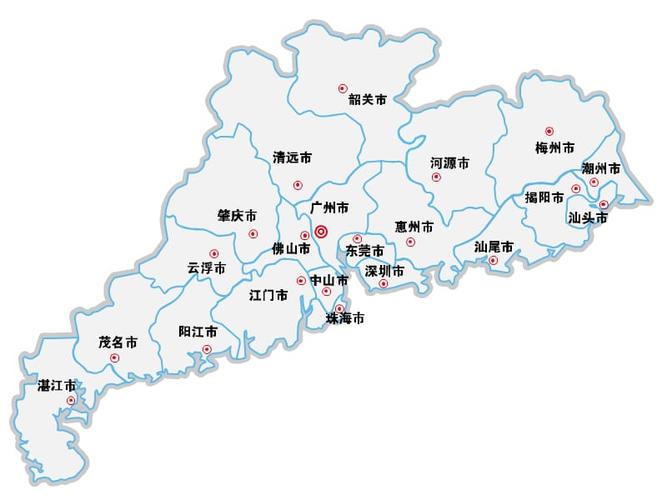 广东省各市电子地图