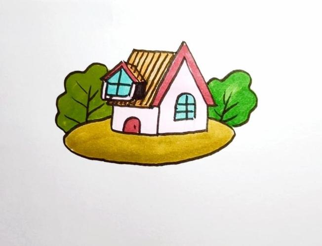 画村庄图片简笔画