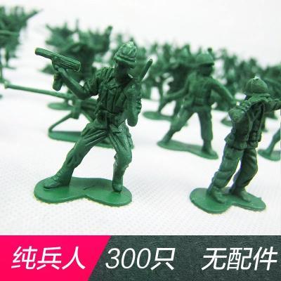 士兵玩具小兵人 军事人偶模型玩具战争场景男孩套装塑料小人玩.