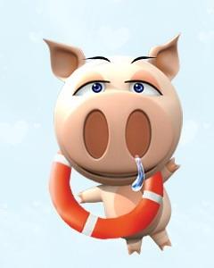 qvga手机壁纸第二十六期鼻涕猪