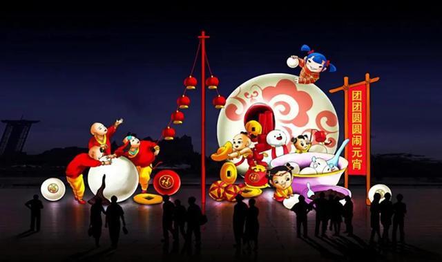 猜灯谜舞龙灯赏花灯南明区2022元宵灯会精彩亮相青云路步行街