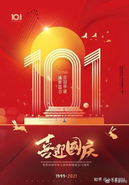 2021国庆节海报含.psd格式(共33套)