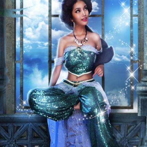 迪士尼disney茉莉公主 cos全套 咎都家 公主