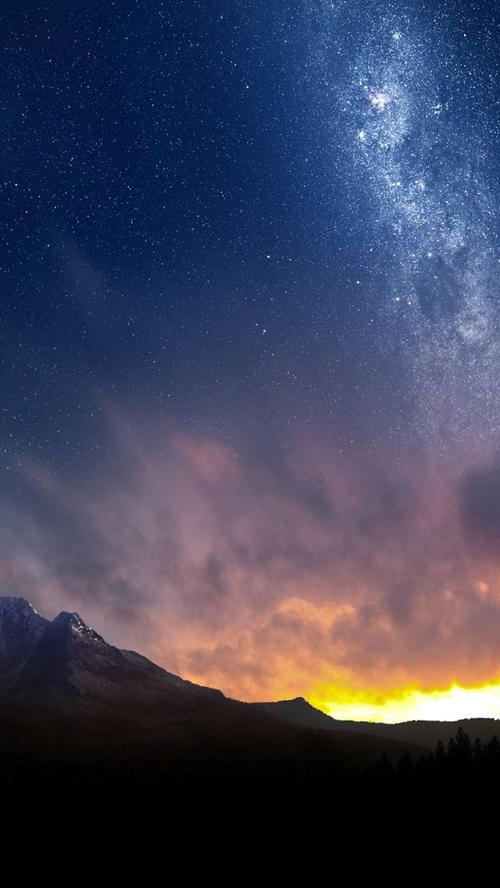 瑞士的夜晚天空高清壁纸,高清图片,壁纸,自然风景