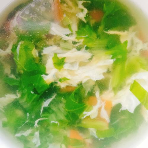 鸡蛋白菜汤