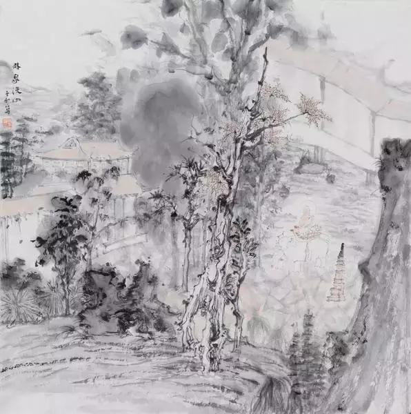 我也是第一次见他的山水画|南方|周松|山水画_新浪新闻