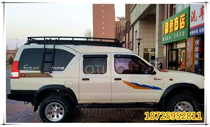 热卖郑州日产锐骐多功能皮卡专用载重行李架车顶框 长途自驾进藏装备