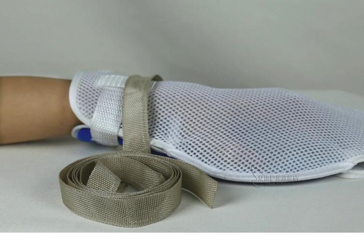 医用手腕约束带防拔管约束手套内嵌防抓板防老人病人自伤抓挠绑绳