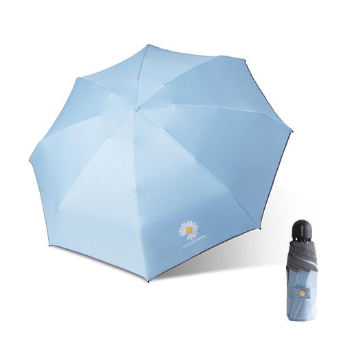 拇指伞五折叠掌中小巧便携晴雨两用遮阳防晒防紫外线抗风口袋雨伞太阳