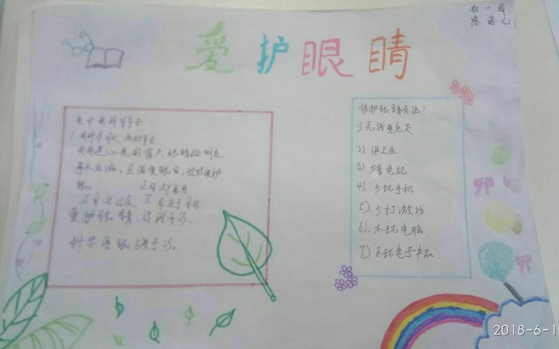 手抄报,爱护眼睛