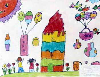 《太平盛世》儿童画作品欣赏