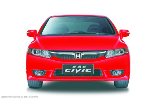 东风本田新思域civic红色车图片