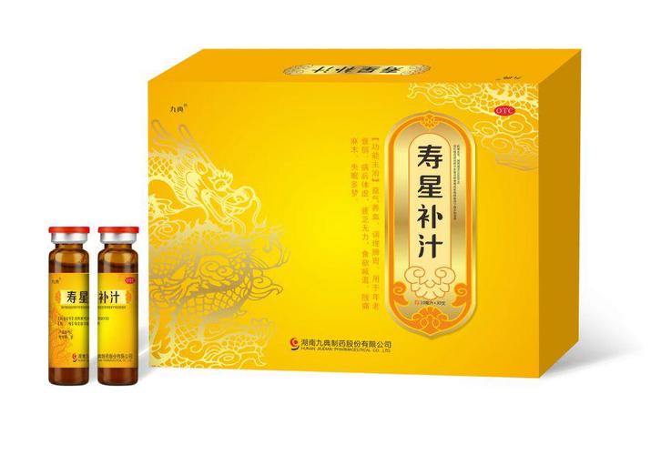 寿星补汁组方配伍山楂,山药,麦冬:健脾补中,促进消化,清心除烦桂枝