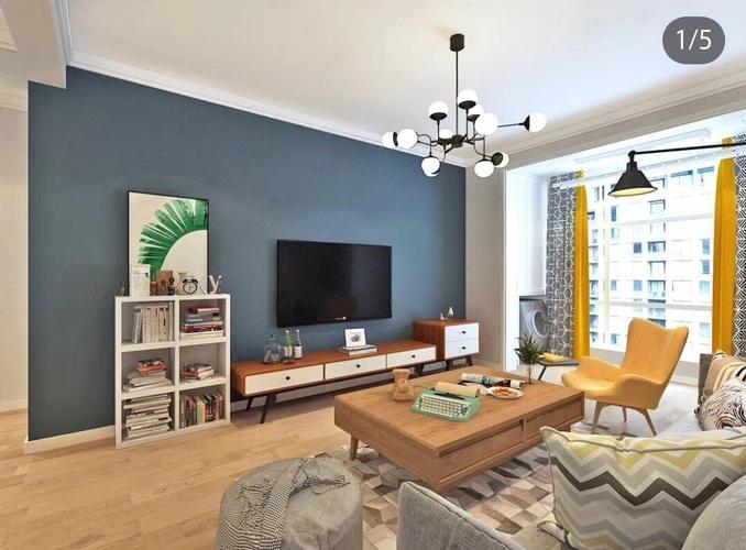 杭州公寓装修电视墙刷乳胶漆,简单省钱,还可以搭配各种风格