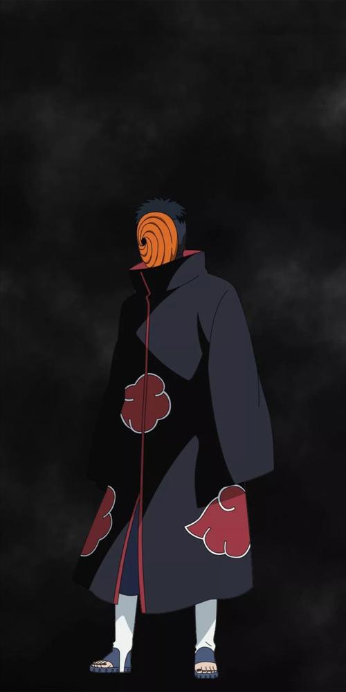《火影忍者壁纸》面具男黑化带土手机壁纸,我已经没