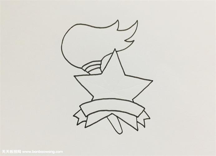 少先队队徽简笔画教程