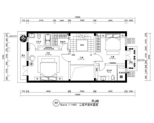 枫丹丽舍300平米法式风格装修——四层户型平面布置结构图