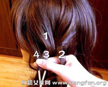长发怎么扎图解个性多股辫扎法图