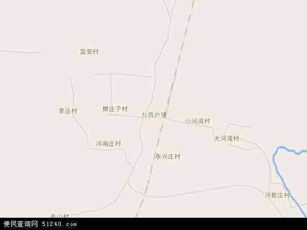 中国河北省唐山市滦县九百户镇地图(卫星地图)