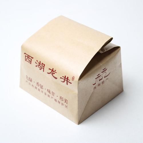 克半斤装 250 西湖龙井茶叶土纸方包牛皮纸铝箔包装密封内袋保鲜