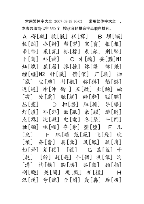 常用繁体字-大全 2007.docx