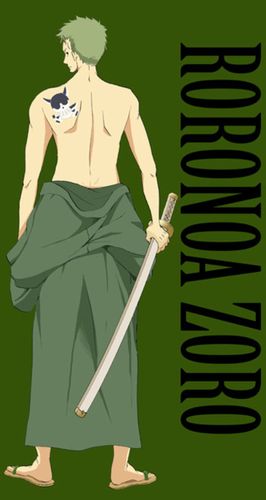 海贼王 onrpiece 背部刺青锁屏壁纸 【索隆】