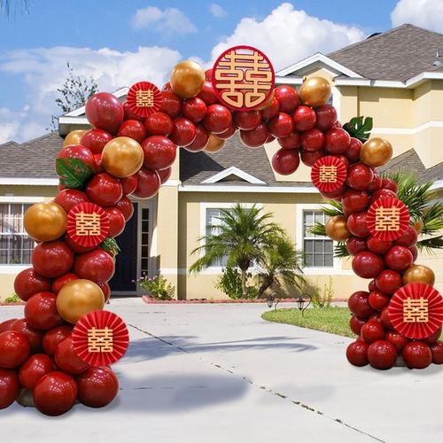 结婚气球拱门支架开业场景布置装饰婚礼婚房创意生日浪漫婚庆用品宝石