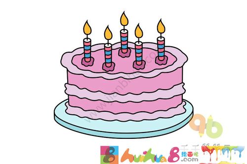 生日蛋糕简笔画怎么画