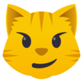 emoji | 奸笑的猫 | emojione | 120 x 120