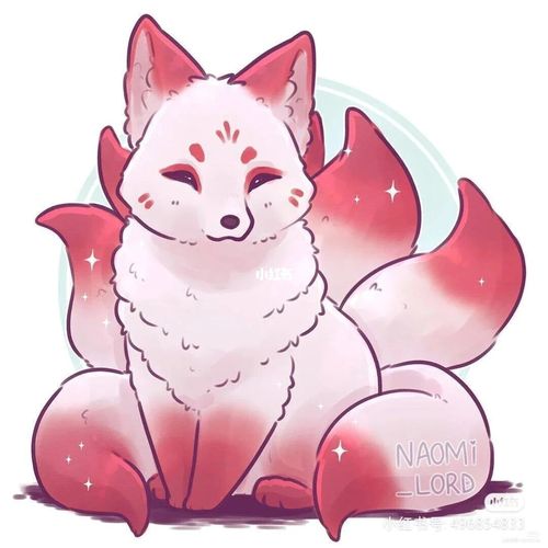 可爱的九尾狐_素材_素材其他