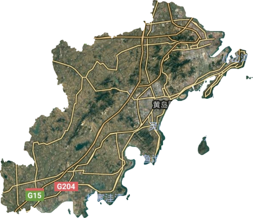 黄岛区卫星图高清版大图