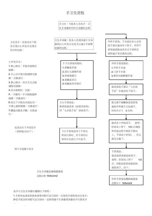 手卫生流程图