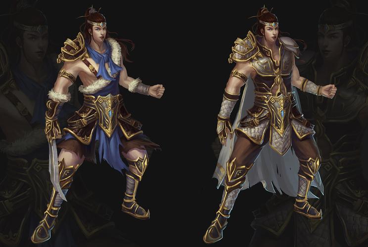 古代男战士设计|插画|游戏原画|爱画画的小柒君 - 原创作品 - 站酷