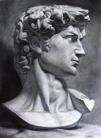 大卫石膏像素描精选!