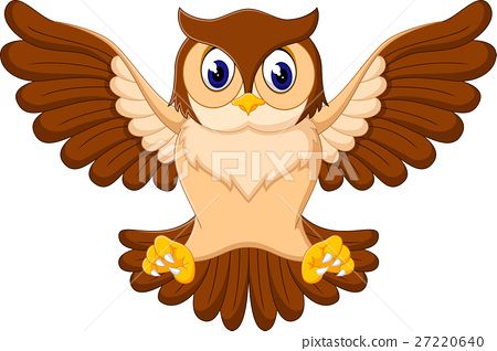 图库插图: illustration of cute owl cartoon