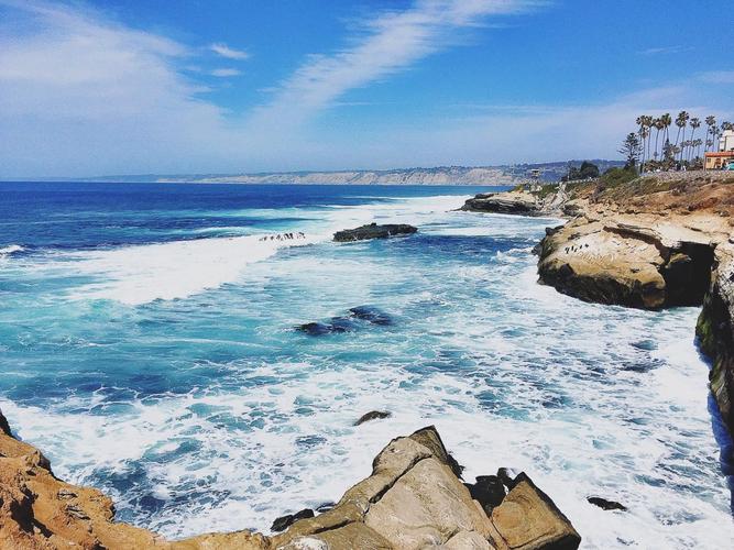 拉霍亚海滩la jolla beach