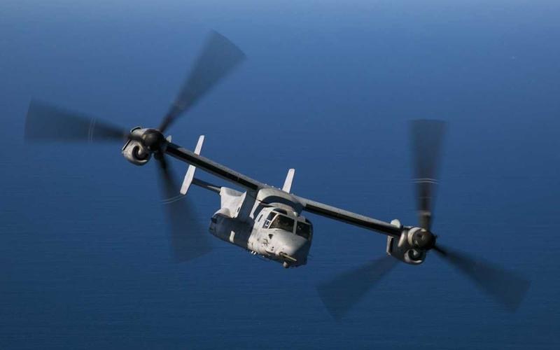 世界上飞行最快的直升机,空中"混血儿" - v-22鱼鹰倾