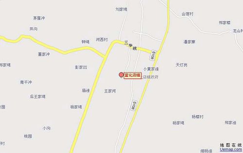 大悟-宣化店交通地图