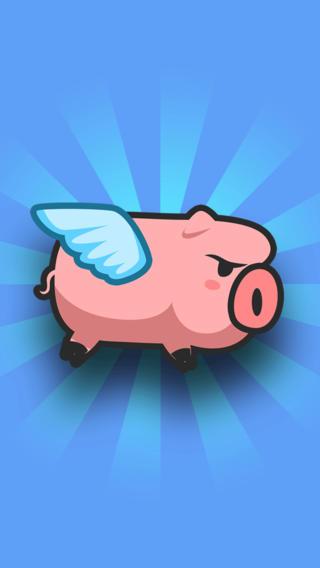 飞天的猪肉 flying pork a pig spreading his flappy