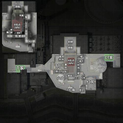 csgo玩家版竞技地图中文点位介绍-电竞游戏比赛_电竞赛事_直播报道