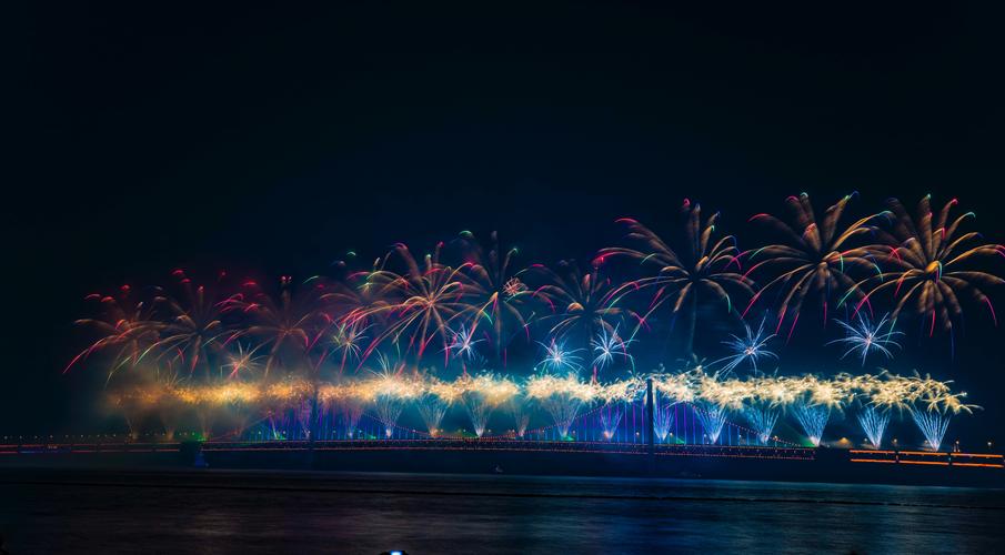 相约大连星海广场烟花晚会